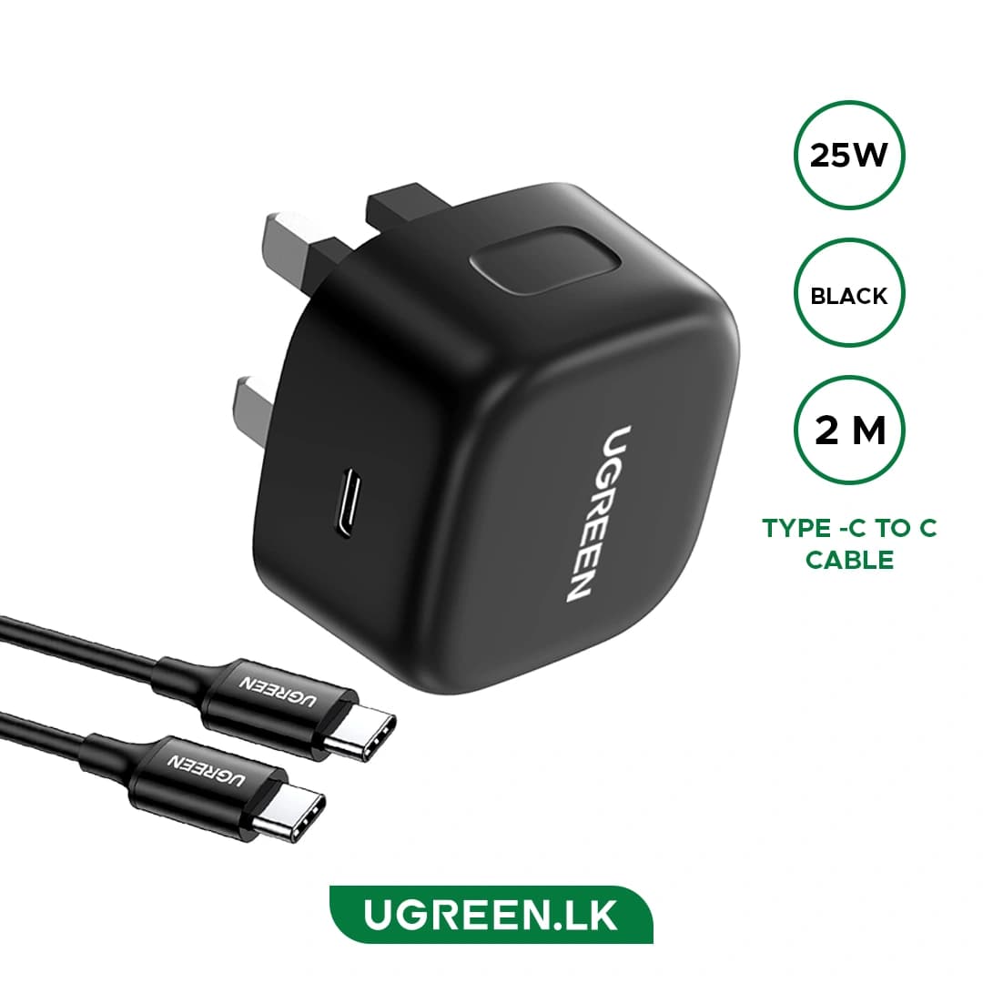 UGREEN 25W UK Charger + 2M Cable